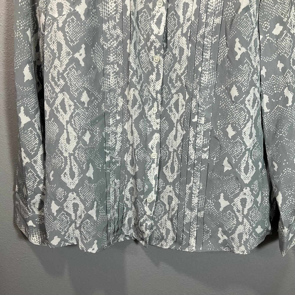 J.MCLAUGHLIN LOIS SILK-BLEND BLOUSE SIZE SMALL T42 - Picture 3 of 11